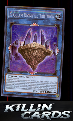 1st Edition G Golem Dignified Trilithon BLCR-EN045 YuGiOh Secret Rare Battles of