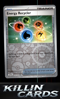 Reverse Holofoil Energy Recycler 164/182 Pokemon Uncommon SV10: Destined Rivals