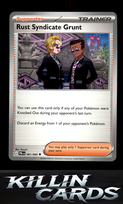 Rust Syndicate Grunt - 081/084 081/084 Pokemon Uncommon ME05: Pitch Black Card N