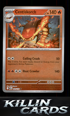 Reverse Holofoil Centiskorch 030/132 Pokemon Uncommon ME01: Mega Evolution Card