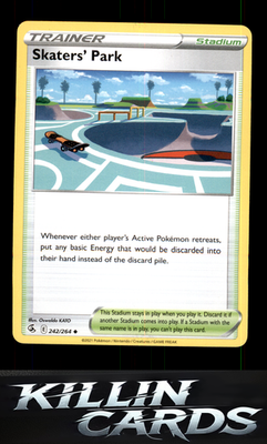 Skaters' Park 242/264 Pokemon Uncommon SWSH08: Fusion Strike Card NM