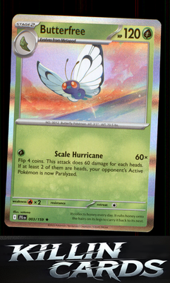 Butterfree 003/159 Pokemon Rare SV09: Journey Together Card NM