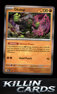 Okidogi 057/131 Pokemon Rare SV: Prismatic Evolutions Card NM