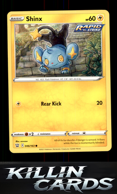 Shinx 046/163 Pokemon Common SWSH05: Battle Styles Card NM