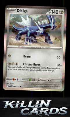 Dialga 095/132 Pokemon Rare ME01: Mega Evolution Card NM
