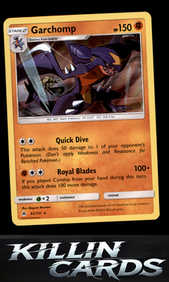 Garchomp 62/131 Pokemon Holo Rare SM - Forbidden Light Card LP