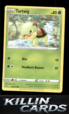 Turtwig 006/172 Pokemon Common SWSH09: Brilliant Stars Card NM