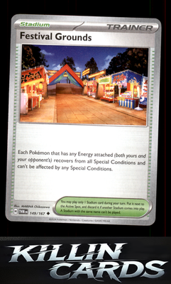 Festival Grounds 149/167 Pokemon Uncommon SV06: Twilight Masquerade Card NM