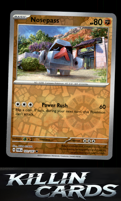 Reverse Holofoil Nosepass 101/167 Pokemon Common SV06: Twilight Masquerade Card
