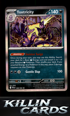 Toxtricity 068/094 Pokemon Rare ME02: Phantasmal Flames Card NM
