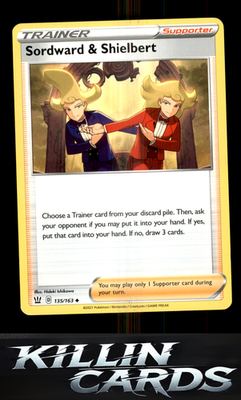 Sordward & Shielbert 135/163 Pokemon Uncommon SWSH05: Battle Styles Card NM