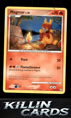 Magmar 54/123 Pokemon Uncommon Mysterious Treasures Card LP