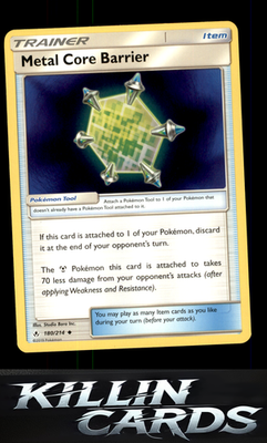 Metal Core Barrier 180/214 Pokemon Uncommon SM - Unbroken Bonds Card NM