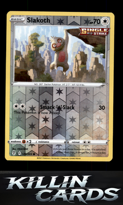 Reverse Holofoil Slakoth 129/203 Pokemon Common SWSH07: Evolving Skies Card NM
