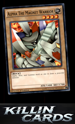 1st Edition Alpha The Magnet Warrior SDMY-EN007 YuGiOh Common Structure Deck: Yu