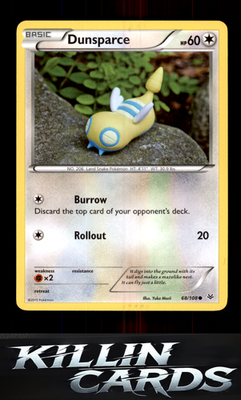 Dunsparce 68/108 Pokemon Common XY - Roaring Skies Card LP
