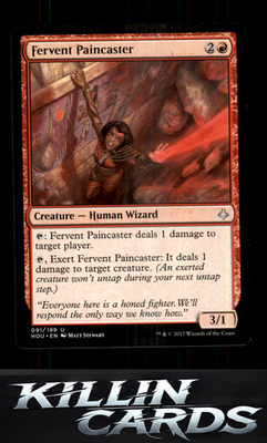 Fervent Paincaster 91 Magic U Hour of Devastation Card NM