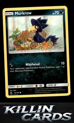 Murkrow 78/145 Pokemon Common SM - Guardians Rising Card LP