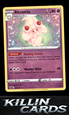 Alcremie 081/185 Pokemon Rare SWSH04: Vivid Voltage Card NM