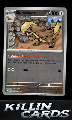 Reverse Holofoil Gumshoos - 110/132 110/132 Pokemon Uncommon ME01: Mega Evolutio