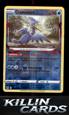 Reverse Holofoil Cramorant 050/196 Pokemon Rare SWSH11: Lost Origin Card NM