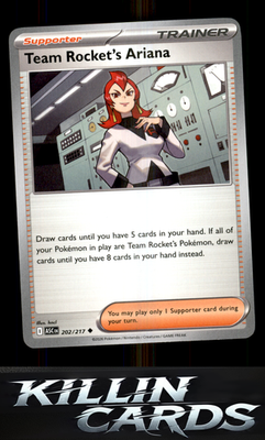 Team Rocket's Ariana 202/217 Pokemon Uncommon ME: Ascended Heroes Card NM
