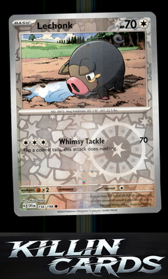 Reverse Holofoil Lechonk - 156/198 156/198 Pokemon Common SV01: Scarlet & Violet