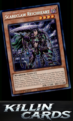 1st Edition Scareclaw Reichheart MP23-EN068 YuGiOh Prismatic Secret Rare 25th An