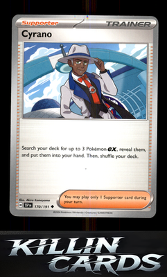 Cyrano - 170/191 170/191 Pokemon Uncommon SV08: Surging Sparks Card NM