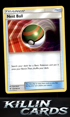 Nest Ball 123/149 Pokemon Uncommon SM Base Set Card NM