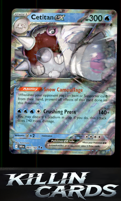 Cetitan ex - 065/182 065/182 Pokemon Double Rare SV10: Destined Rivals Card NM