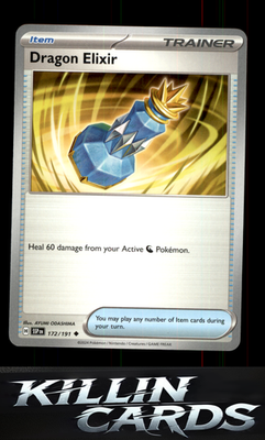 Dragon Elixir 172/191 Pokemon Uncommon SV08: Surging Sparks Card NM