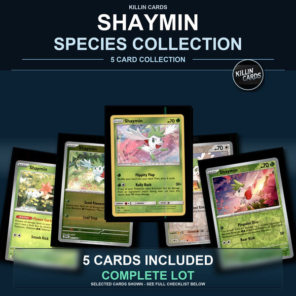 Pokemon TCG Shaymin Species Collection 5 Different Cards