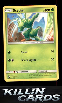 Scyther 5/68 Pokemon Uncommon Hidden Fates Card NM