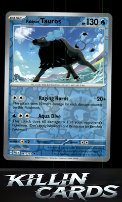 Reverse Holofoil Paldean Tauros - 041/193 041/193 Pokemon Uncommon SV02: Paldea