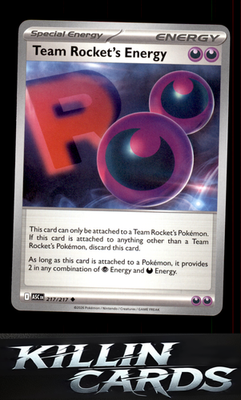 Team Rocket's Energy 217/217 Pokemon Uncommon ME: Ascended Heroes Card NM