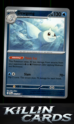 Reverse Holofoil Dewgong - 022/094 022/094 Pokemon Common ME02: Phantasmal Flame