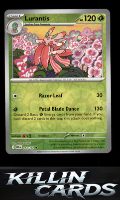 Reverse Holofoil Lurantis 014/182 Pokemon Uncommon SV10: Destined Rivals Card NM