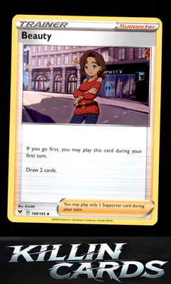 Beauty 148/185 Pokemon Uncommon SWSH04: Vivid Voltage Card NM