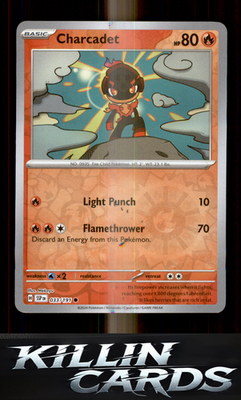 Reverse Holofoil Charcadet - 033/191 033/191 Pokemon Common SV08: Surging Sparks