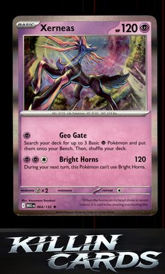 Xerneas 064/132 Pokemon Rare ME01: Mega Evolution Card NM