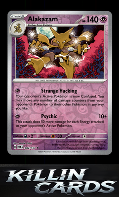 Reverse Holofoil Alakazam 082/167 Pokemon Rare SV06: Twilight Masquerade Card NM