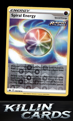 Reverse Holofoil Spiral Energy 159/198 Pokemon Uncommon SWSH06: Chilling Reign C