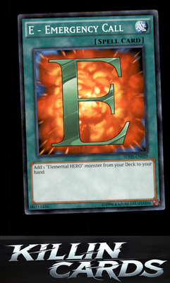 E - Emergency Call SDHS-EN029 YuGiOh Common Structure Deck: HERO Strike Card NM