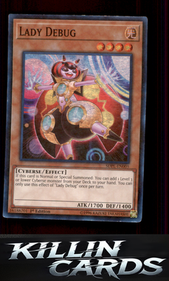 1st Edition Lady Debug SDPL-EN005 YuGiOh Super Rare Structure Deck: Powercode Li