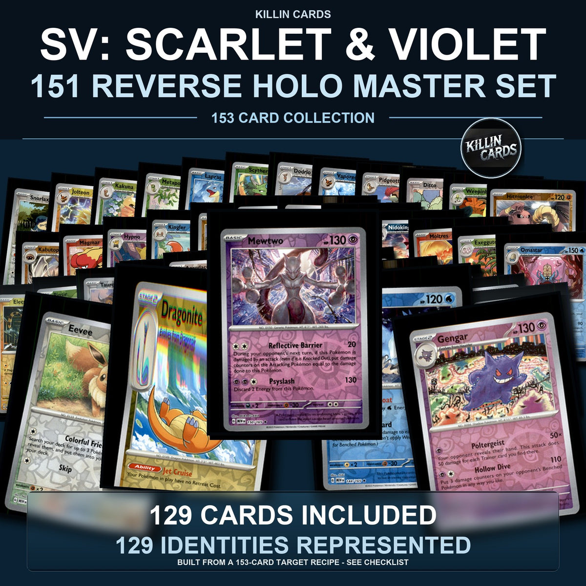 Pokemon TCG SV: Scarlet & Violet 151 Reverse Holo Master Set 129 Reverse Holo