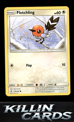 Fletchling 179/236 Pokemon Common SM - Unified Minds Card NM