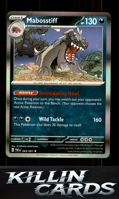 Mabosstiff - 063/091 063/091 Pokemon Rare SV: Paldean Fates Card NM