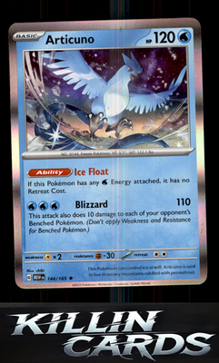 Articuno 144/165 Pokemon Rare SV: Scarlet & Violet 151 Card NM