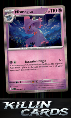 Mismagius 086/217 Pokemon Rare ME: Ascended Heroes Card NM
